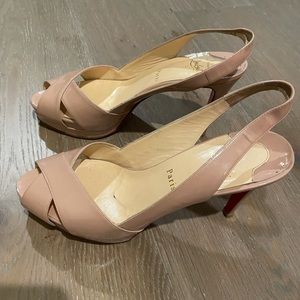 Christian Louboutin nude heels